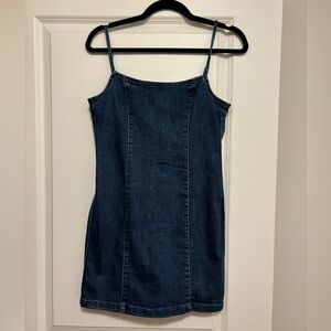 Denim mini dress
